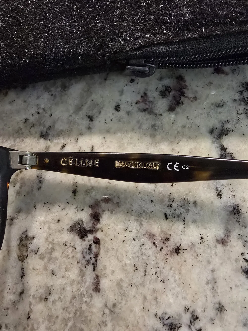 Celine Black Round Optical Glasses with Case - Picture 3 of 3